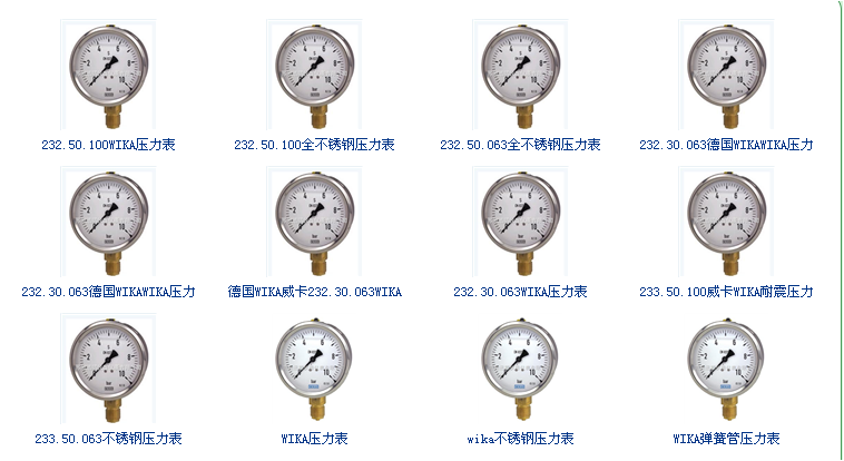 Complete Collection of Pressure Gauges 【 Pressure Gauge Center 】