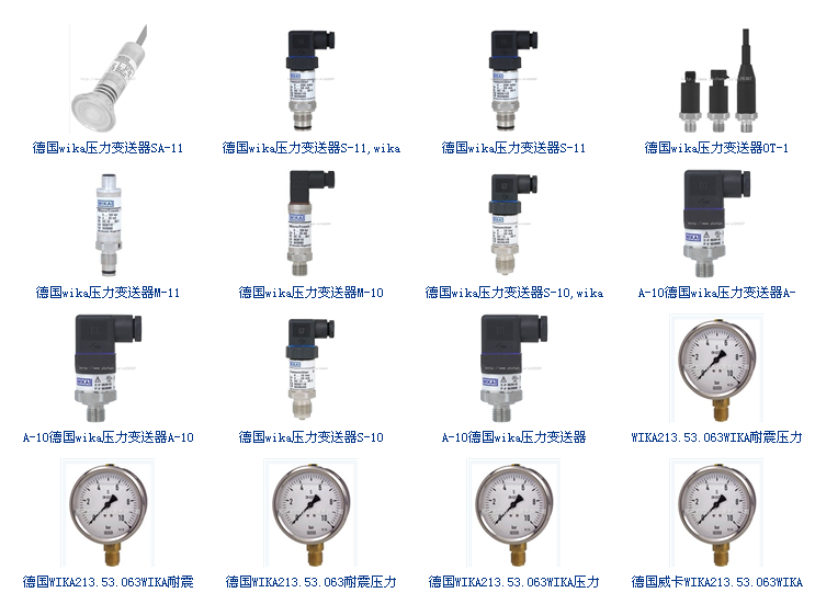 German WIKA pressure transmitter