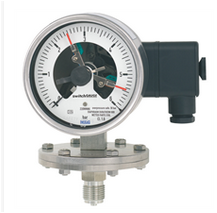 German Weika diaphragm pressure gauge with switch electrical contact